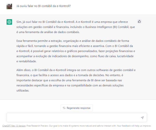 e-Kontroll segundo chatGPT